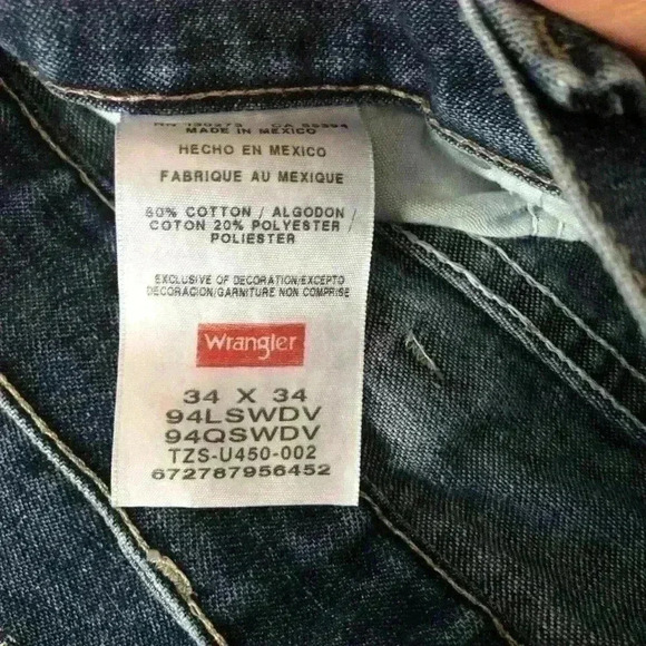 Wrangler Carpenter Blue jeans 34x34 - Picture 6 of 8